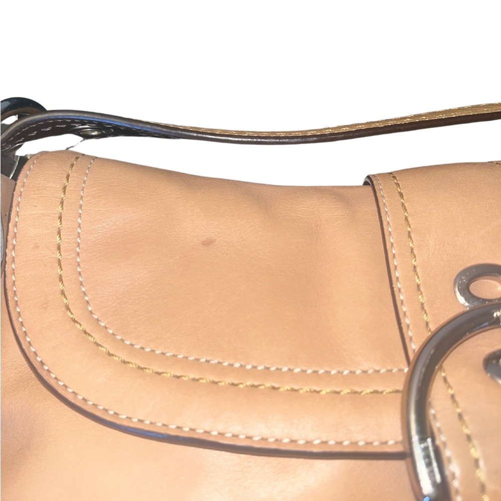 Coach Soho Camel Leather Shoulder Bag - Picture 10 of 13